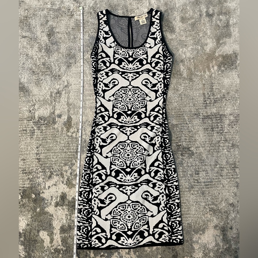 Black and white party dress